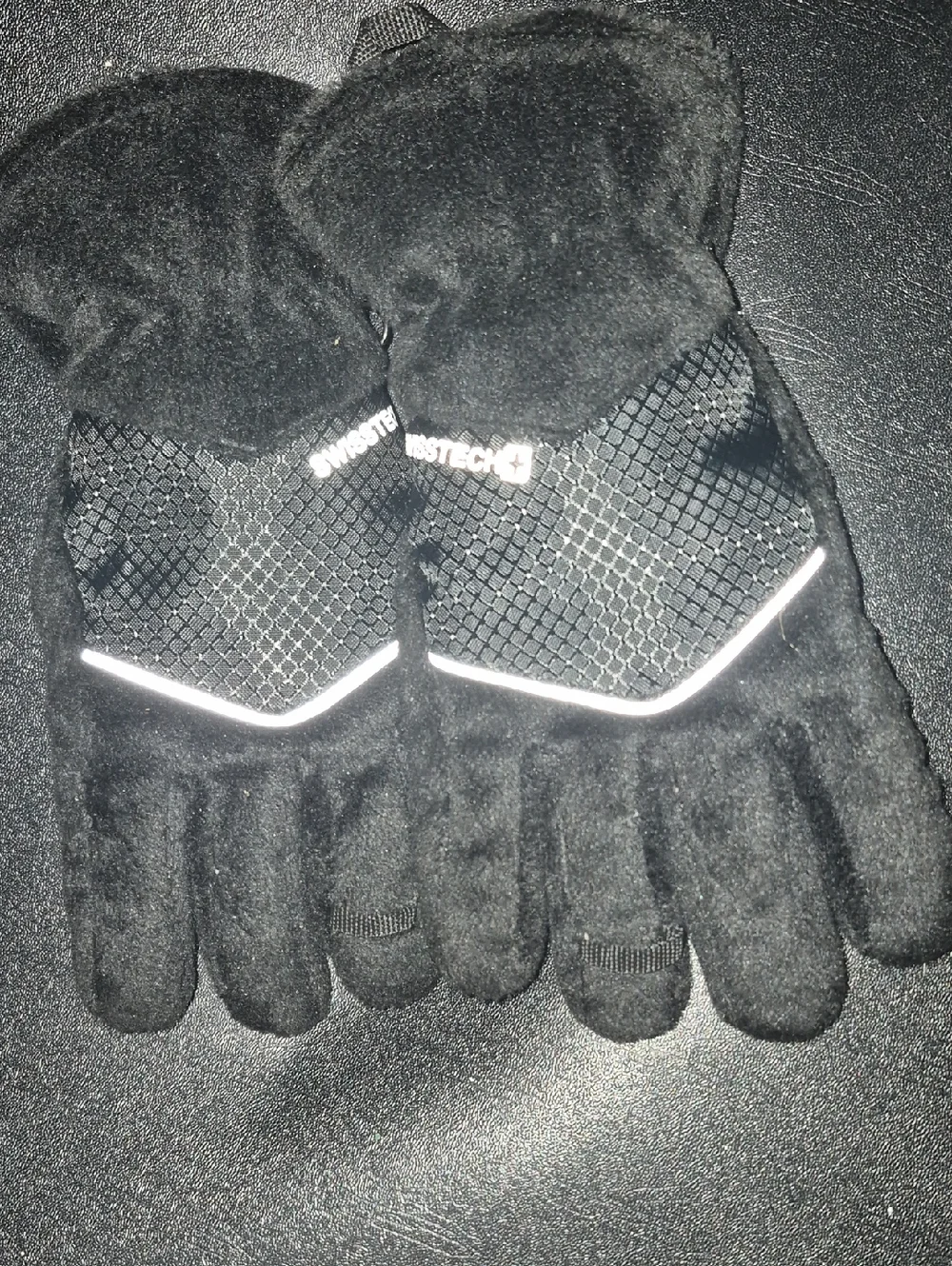 Black Winter Tech Gloves for Big Kids - Insulated Cold-Weather Gloves